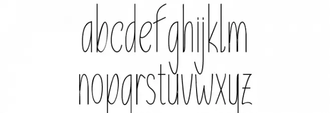Unicorn Handwritten フォント 小文字