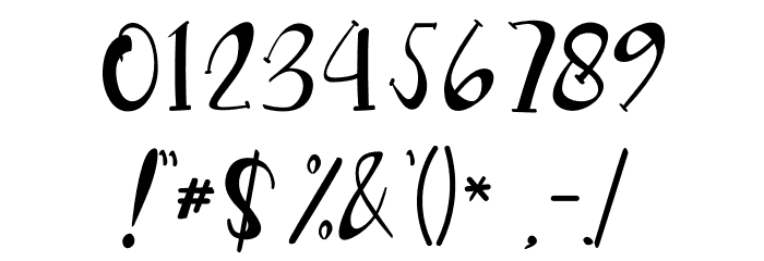 Unicorn Horn Font OTHER CHARS
