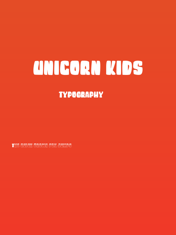Unicorn Kids Poster