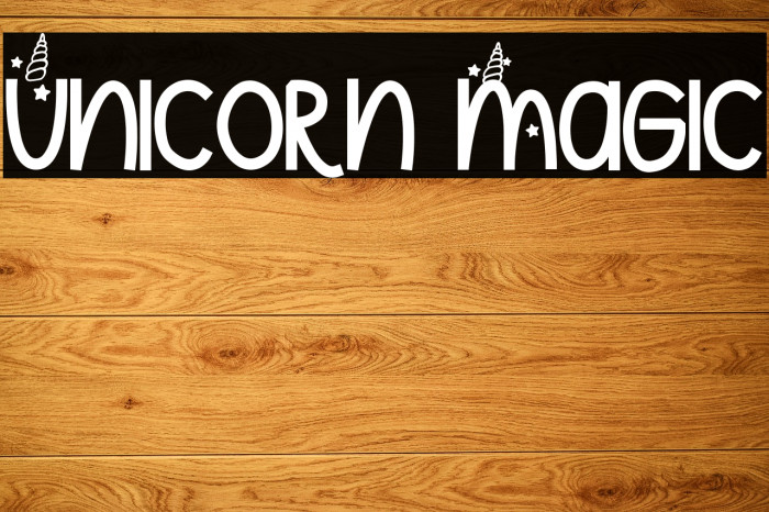 Unicorn Magic 字体 examples