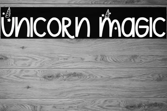 Unicorn Magic Font examples