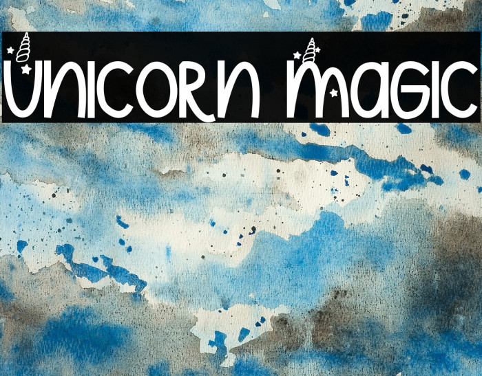 Unicorn Magic 字体 examples
