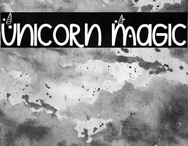 Unicorn Magic Font examples