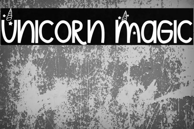 Unicorn Magic Font examples