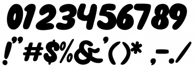 Unicorn Pop Font OTHER CHARS