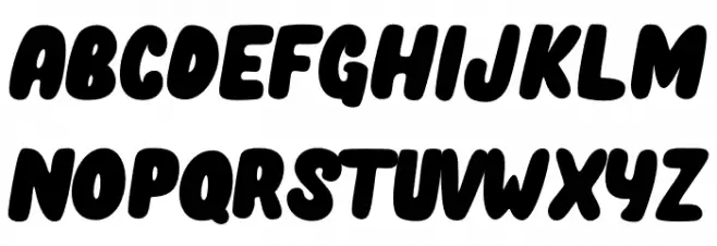 Unicorn Pop Schriftart Groß