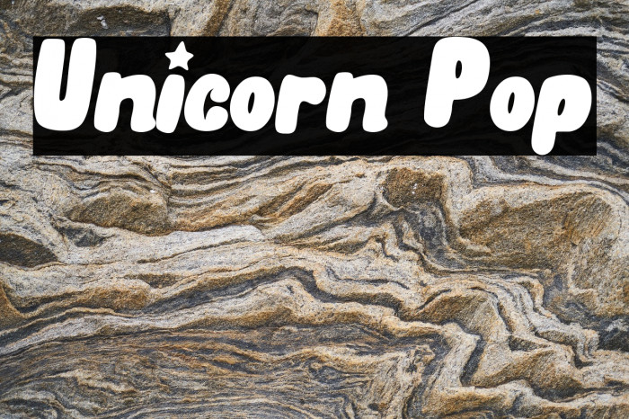 Unicorn Pop Font examples