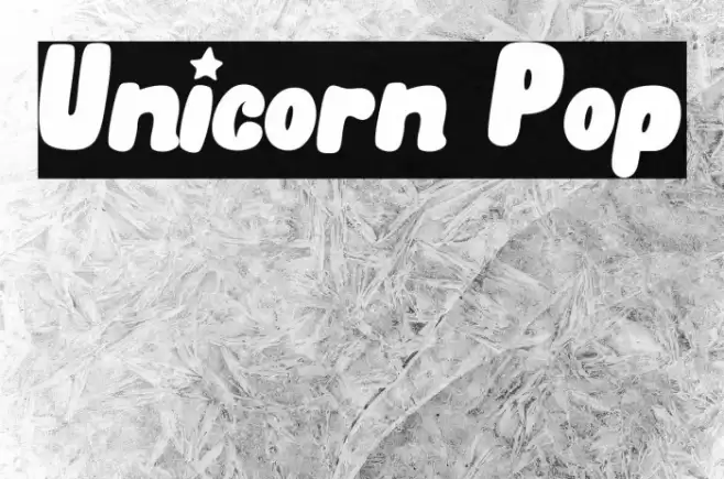 Unicorn Pop Font examples