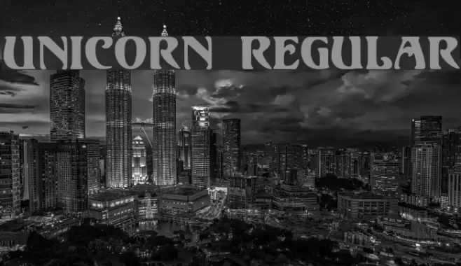 Unicorn Regular Fuentes examples