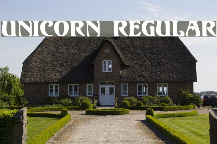 Unicorn Regular Font examples
