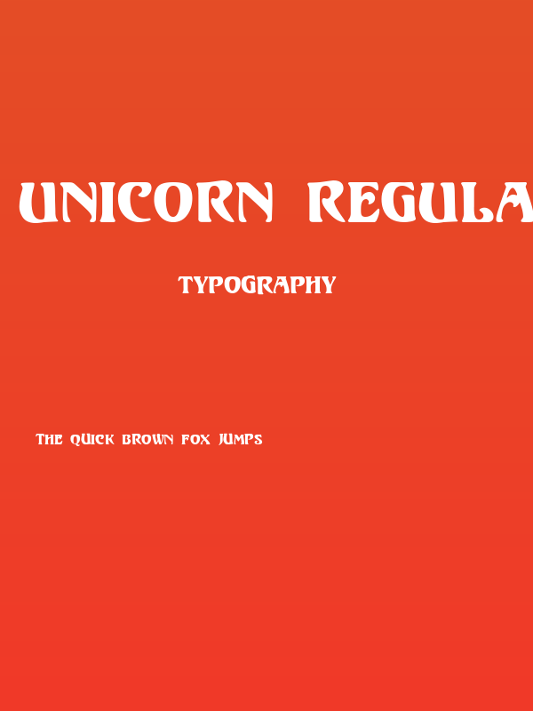 Unicorn Regular Poster