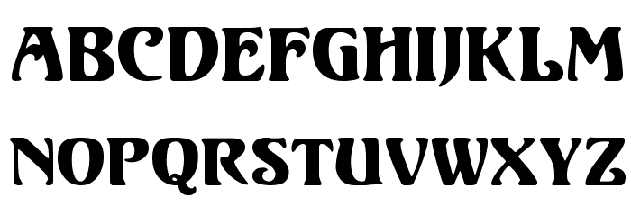 Unicorn Regular Font LOWERCASE