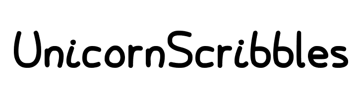 Unicorn Scribbles  Fuentes Gratis Descargar