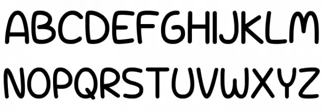 Unicorn Scribbles フォント 大文字