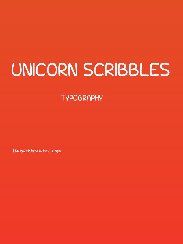 Unicorn Scribbles Poster