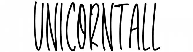 Unicorn Tall  Descarca Fonturi Gratis