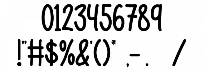 Unicorn Toys Font OTHER CHARS