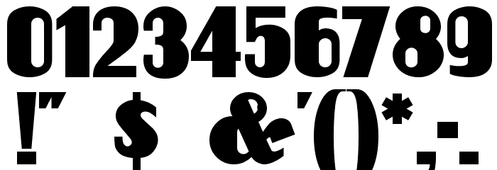 Unicorn Font Alte caractere