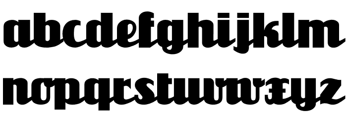 Unicorn Font LOWERCASE