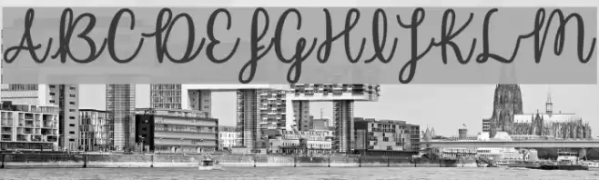 UnicornCalligraphy Font examples