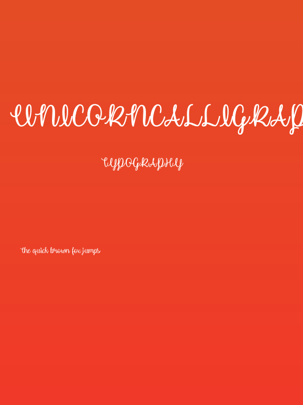 UnicornCalligraphy Poster
