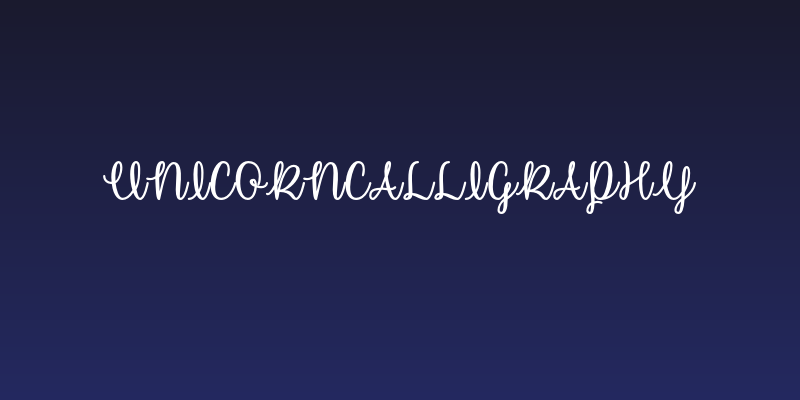 UnicornCalligraphy Social Header