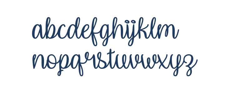 UnicornCalligraphy Lowercase