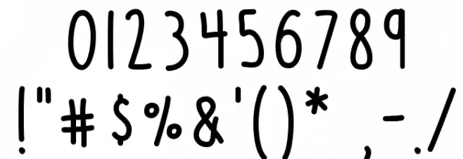 UnicornFlakes Font OTHER CHARS