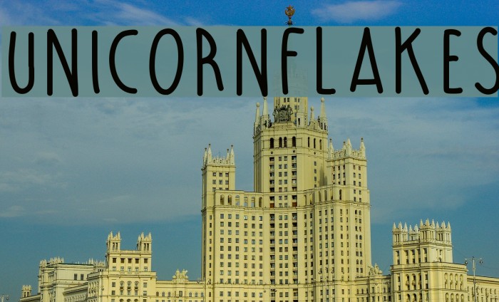 UnicornFlakes Font examples