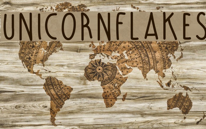 UnicornFlakes Font examples