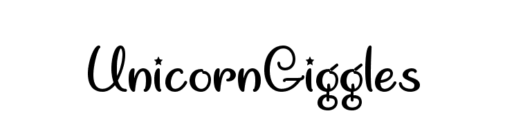 UnicornGiggles  नि: शुल्क फ़ॉन्ट्स डाउनलोड