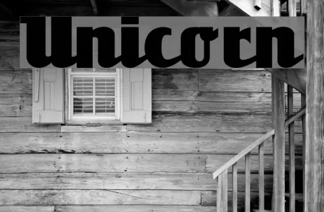 Unicorn Font examples