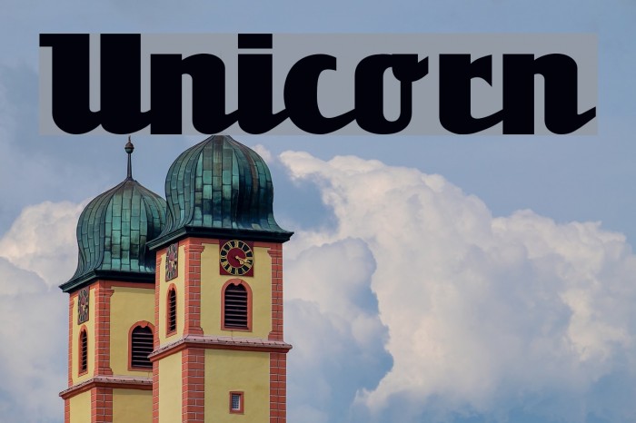 Unicorn Font examples
