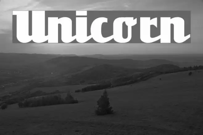 Unicorn Font examples