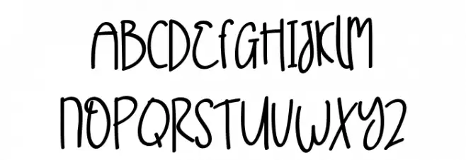 Unicorns In Summer Caratteri MAIUSCOLE