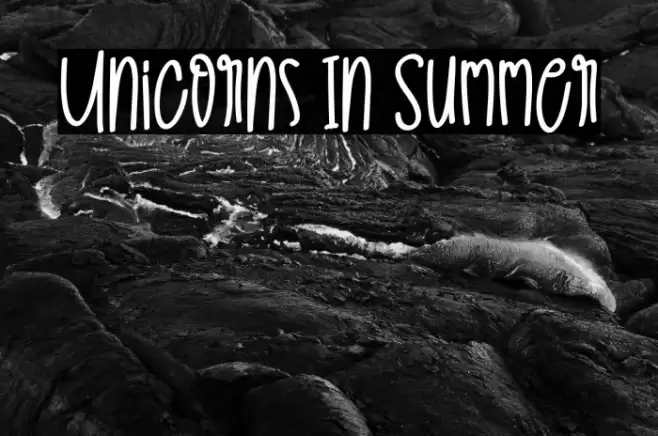 Unicorns In Summer Caratteri examples