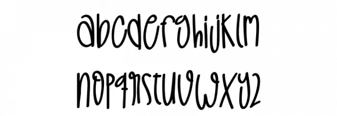 Unicorns In Summer Caratteri MINUSCOLO