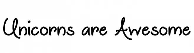 Unicorns are Awesome  font caratteri gratis