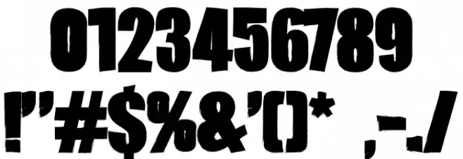 UnicornsMonster Font OTHER CHARS