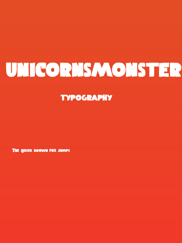 UnicornsMonster Poster