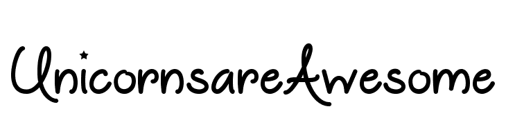 UnicornsareAwesome  font caratteri gratis