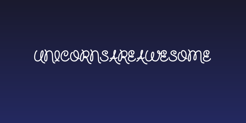 UnicornsareAwesome Social Header