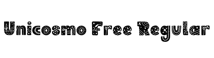 Unicosmo Free Regular  font caratteri gratis