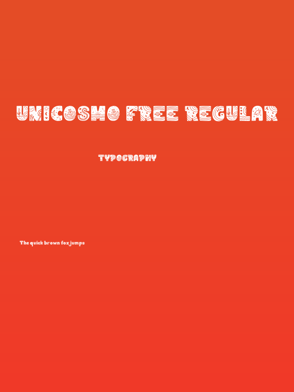 Unicosmo Free Regular Poster