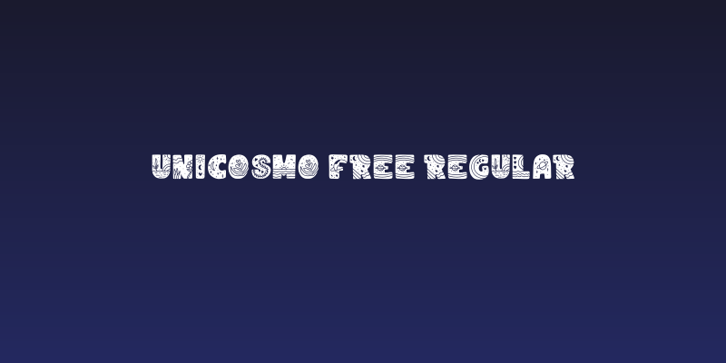 Unicosmo Free Regular Social Header