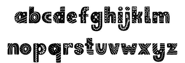 Unicosmo Free Regular Font LOWERCASE