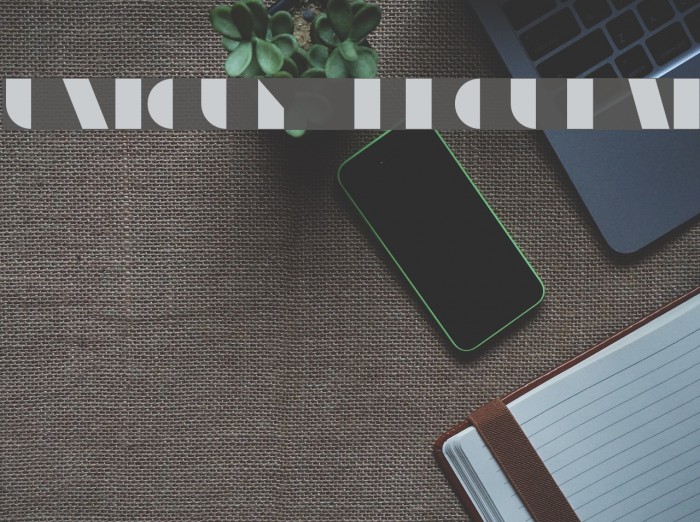 Unicum Regular Font examples