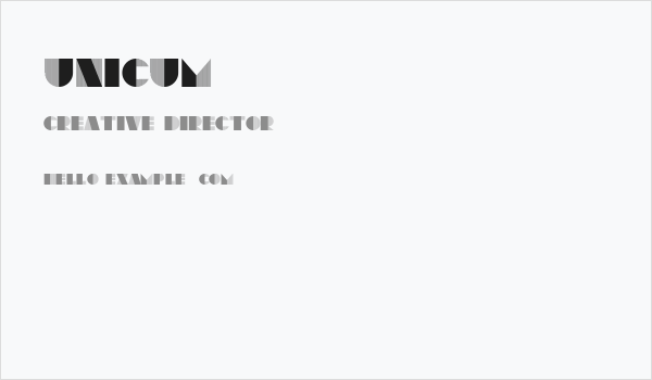 Unicum Business Card