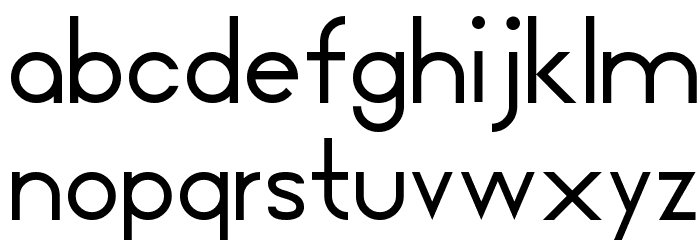 Unified Font LOWERCASE