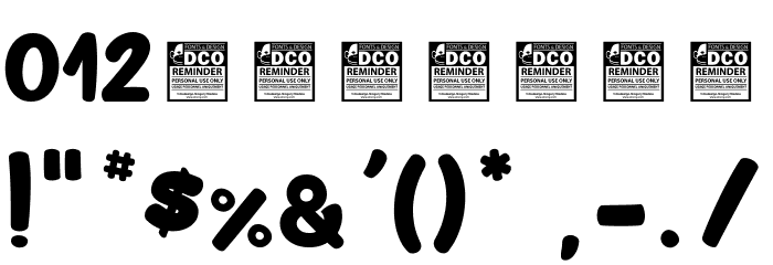Uniflex_PersonalUseOnly Font OTHER CHARS